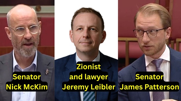 Zionist lawyer Jeremy Leibler violates the law in scandalous attack on Senator Nick McKim